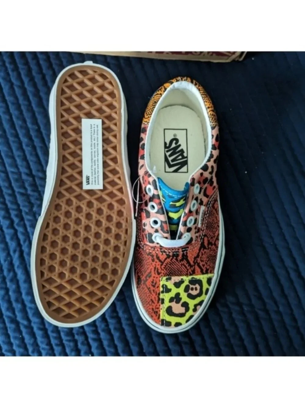 Vans Era Patchwork Leopard Snake Women 5.5 VNOA4BV401R Multicolor 0826